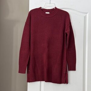 Caslon Rich Burgundy Crew Neck Sweater